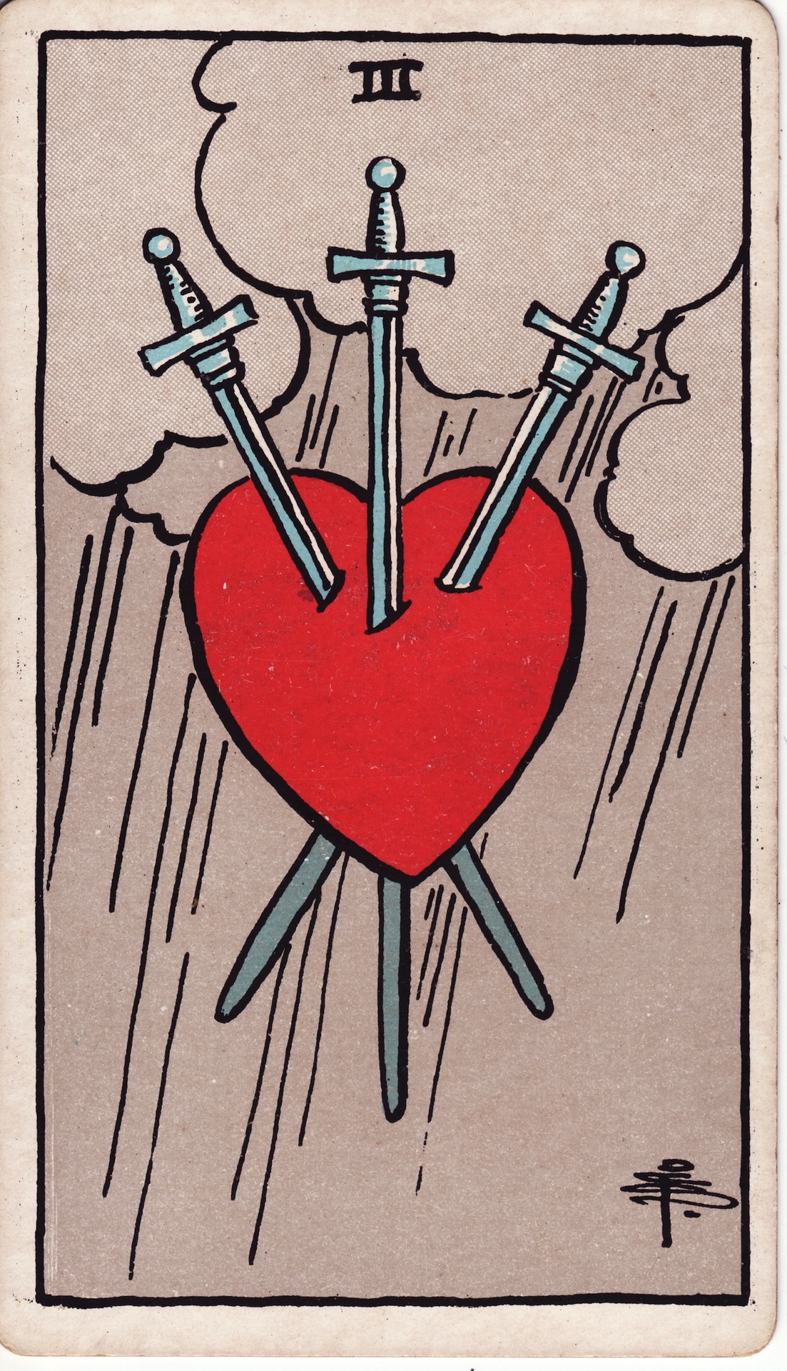 Carta Três de Espadas